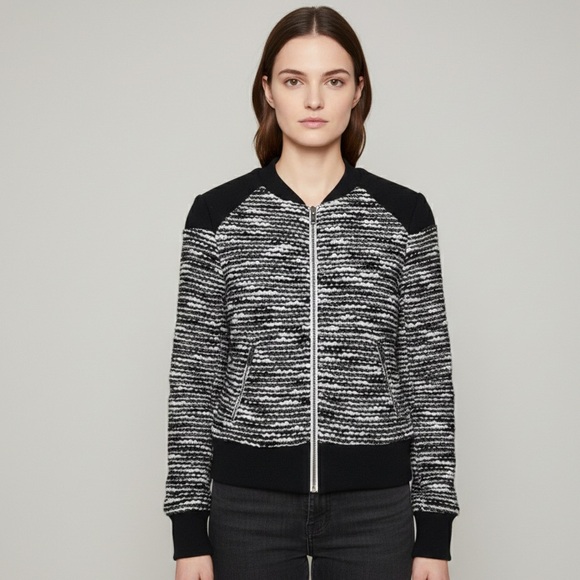 Anthropologie Jackets & Blazers - ANTHROPOLOGIE Cartonnier Tweed Bomber Jacket